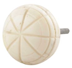 Cream Round Bone Dresser Knob Online